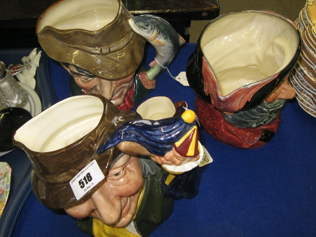 Appraisal: Lot comprising three Royal Doulton character jugs 'Punch and Judy