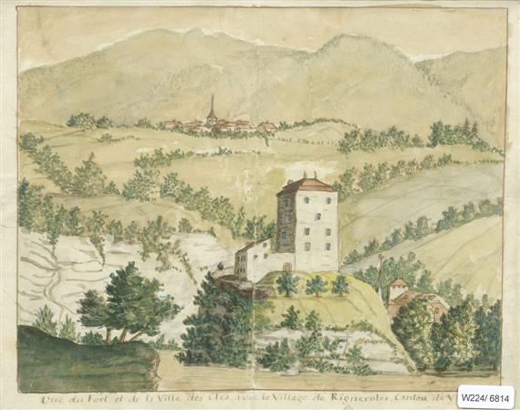 Appraisal: VALAIS CANTON -Vue du Fort et de la Ville des