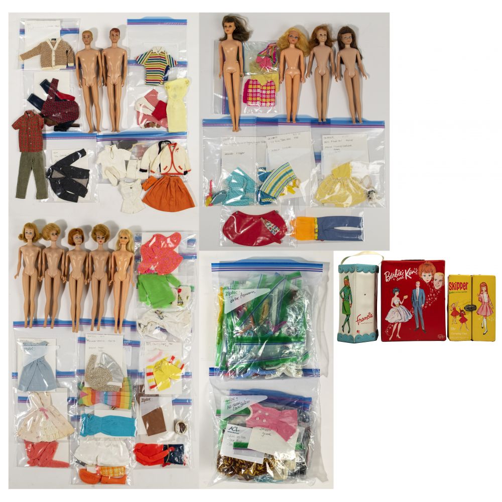 Appraisal: S BARBIE AND ACCESSORY ASSORTMENT dolls including Bubble Cut Barbies