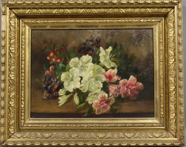 Appraisal: th Century Victorian still life o c x in frame