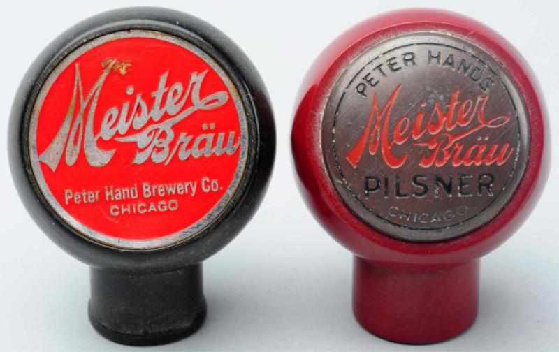 Appraisal: Lot of Meister Brau Beer Tap Knobs Includes one with