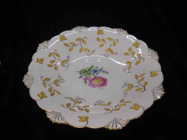 Appraisal: Meissen Porcelain Centerpiece Bowl handpainted floral spray surrounded by fine