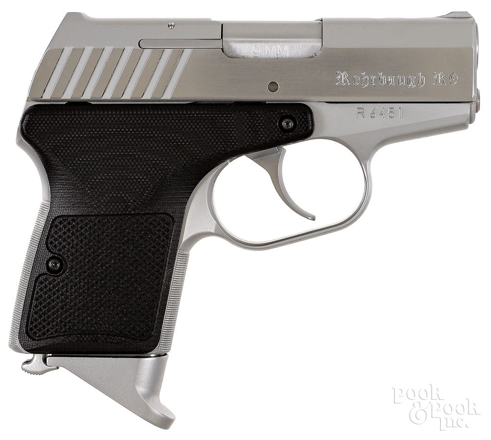 Appraisal: Rohrbaugh model R semi-automatic pistol Rohrbaugh model R stainless steel