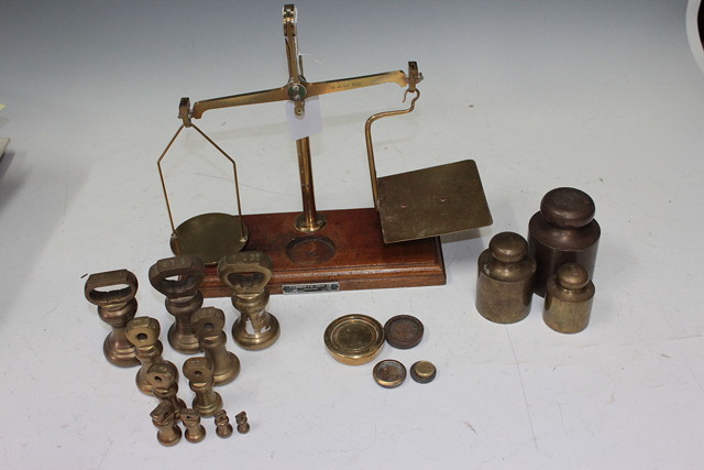 Appraisal: A SET OF EARLY TH CENTURY MAHOGANY AND BRASS MOUNTED