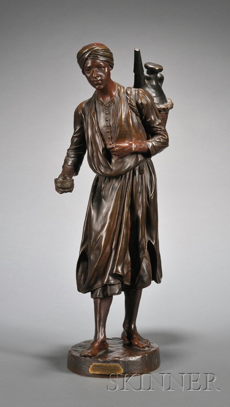 Appraisal: Antoine Bofill Spanish - Bronze Figure of an Egyptian Water