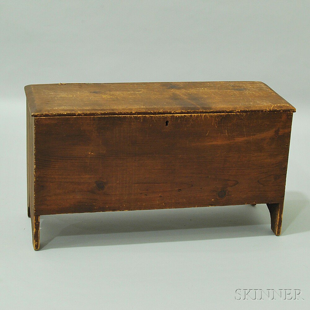 Appraisal: Small Pine Six-board Chest New England early th century the