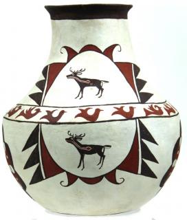 Appraisal: Ceramic Nellie Bica Zuni Nellie Bica American born Vase Good