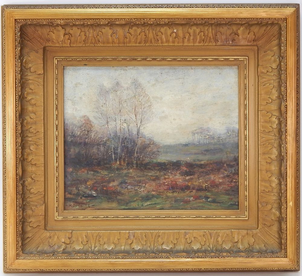 Appraisal: Henry Cooke White Impressionist Landscape Painting Henry Cooke White Connecticut