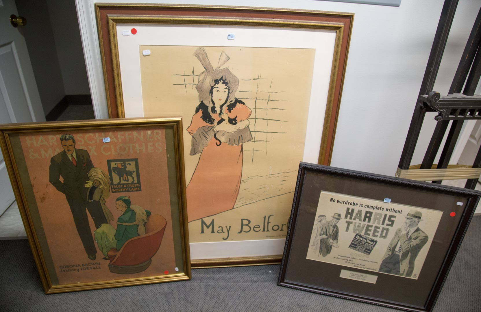 Appraisal: Three framed posters