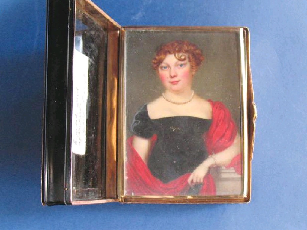 Appraisal: A REGENCY GOLD MOUNTED RECTANGULAR BOX AND COVER with a