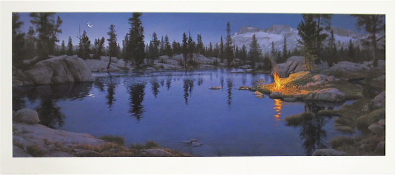 Appraisal: STEPHEN LYMAN OFF-SET LITHOGRAPH American - Titled Moon Fire Image