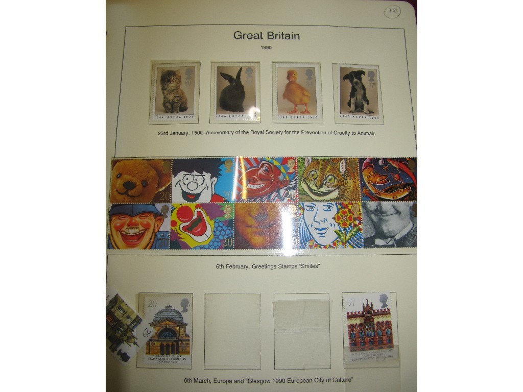 Appraisal: Box of albums of stamps and presentation packs