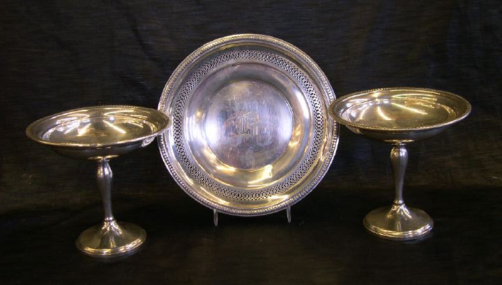 Appraisal: Group of Three Sterling Silver Dishes consisting of a Revere