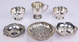 Appraisal: lot of American sterling silver hollowware table articles consisting of