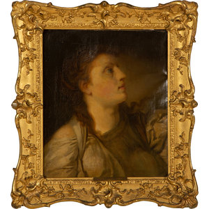 Appraisal: Attributed to Jean-Baptiste Greuze French - T te de Femme