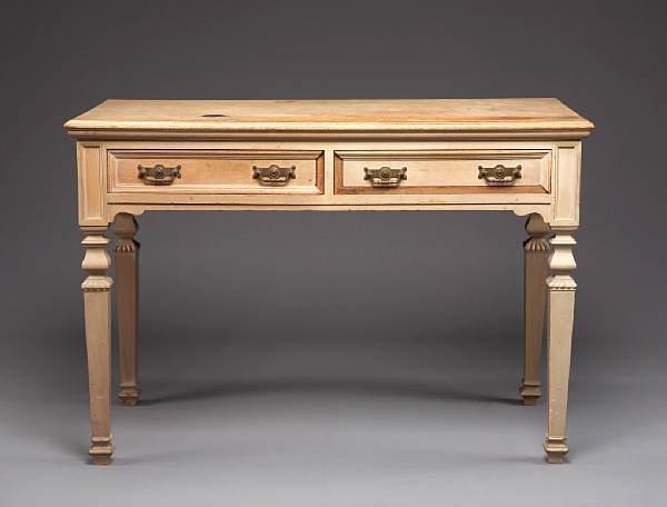 Appraisal: A Baroque style walnut writing table late th century The