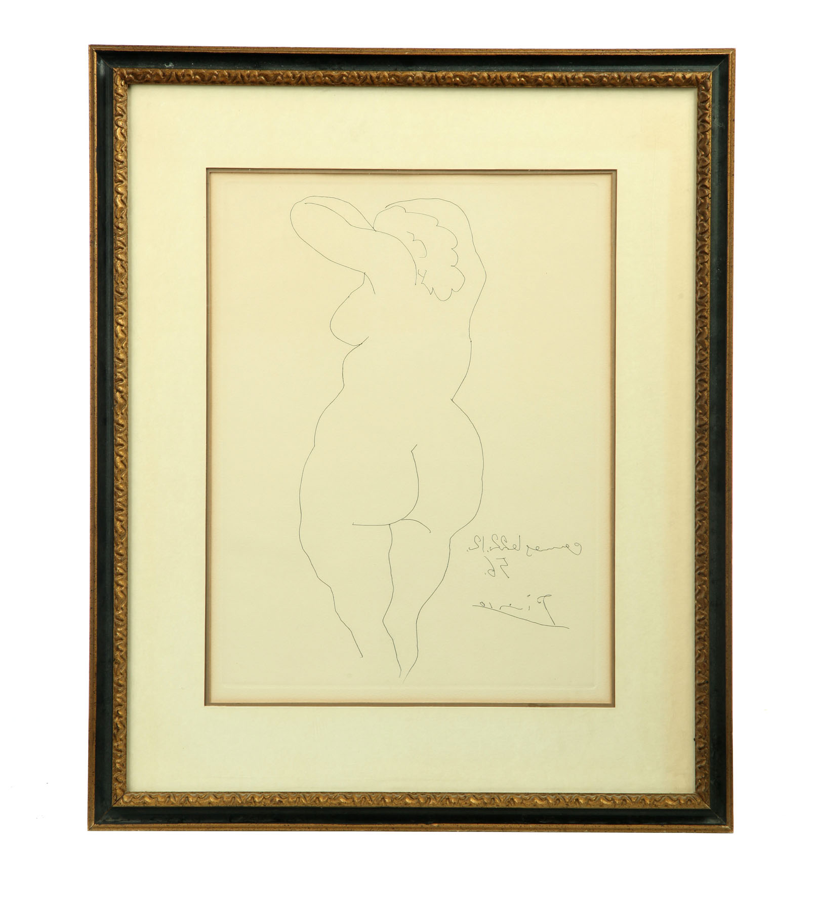 Appraisal: NE DE DOS PRINT AFTER PABLO PICASSO - Etching on