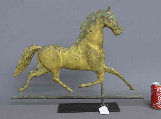 Appraisal: Blackhawk type trotting horse weathervane '' W '' Ht