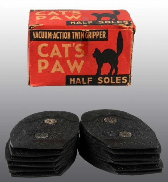 Appraisal: Box of Cat's Paw Half Soles Description Original box and