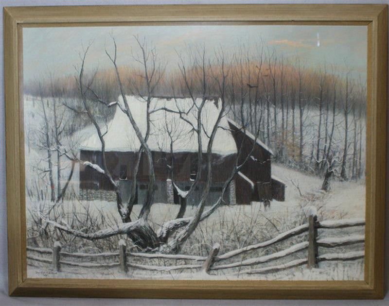 Appraisal: Barclay Rubincam American Chester County - pastel A Winter Morning