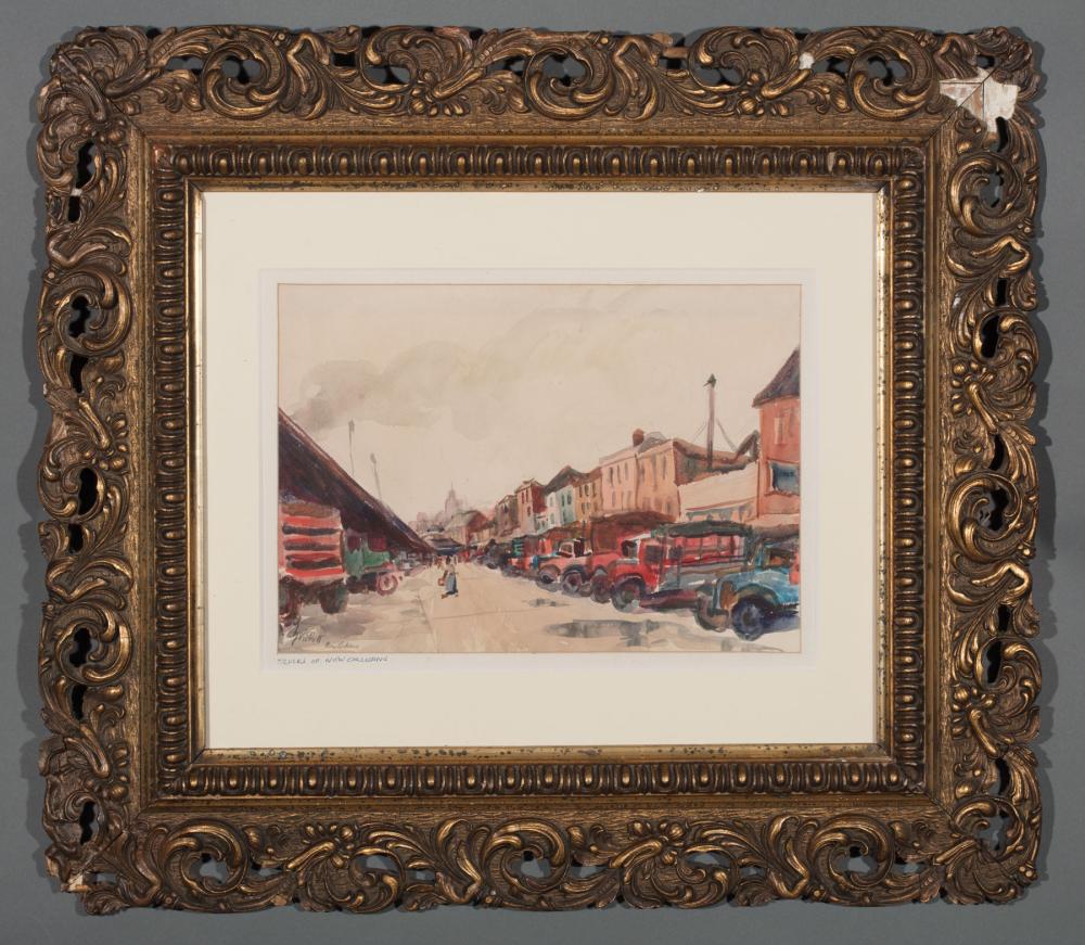 Appraisal: Helen Prickett American New Orleans th c Trucks of New