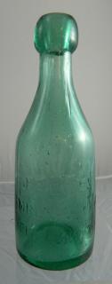 Appraisal: Soda bottle Soda- round green 'J Alwes Mineral Water Cincinnati