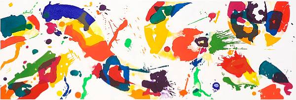 Appraisal: Sam Francis American - Untitled L Supp SFE- Sugar-lift and