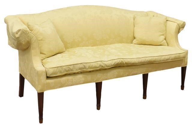 Appraisal: Chippendale style camelback sofa Henredon from the Historic Natchez Collection