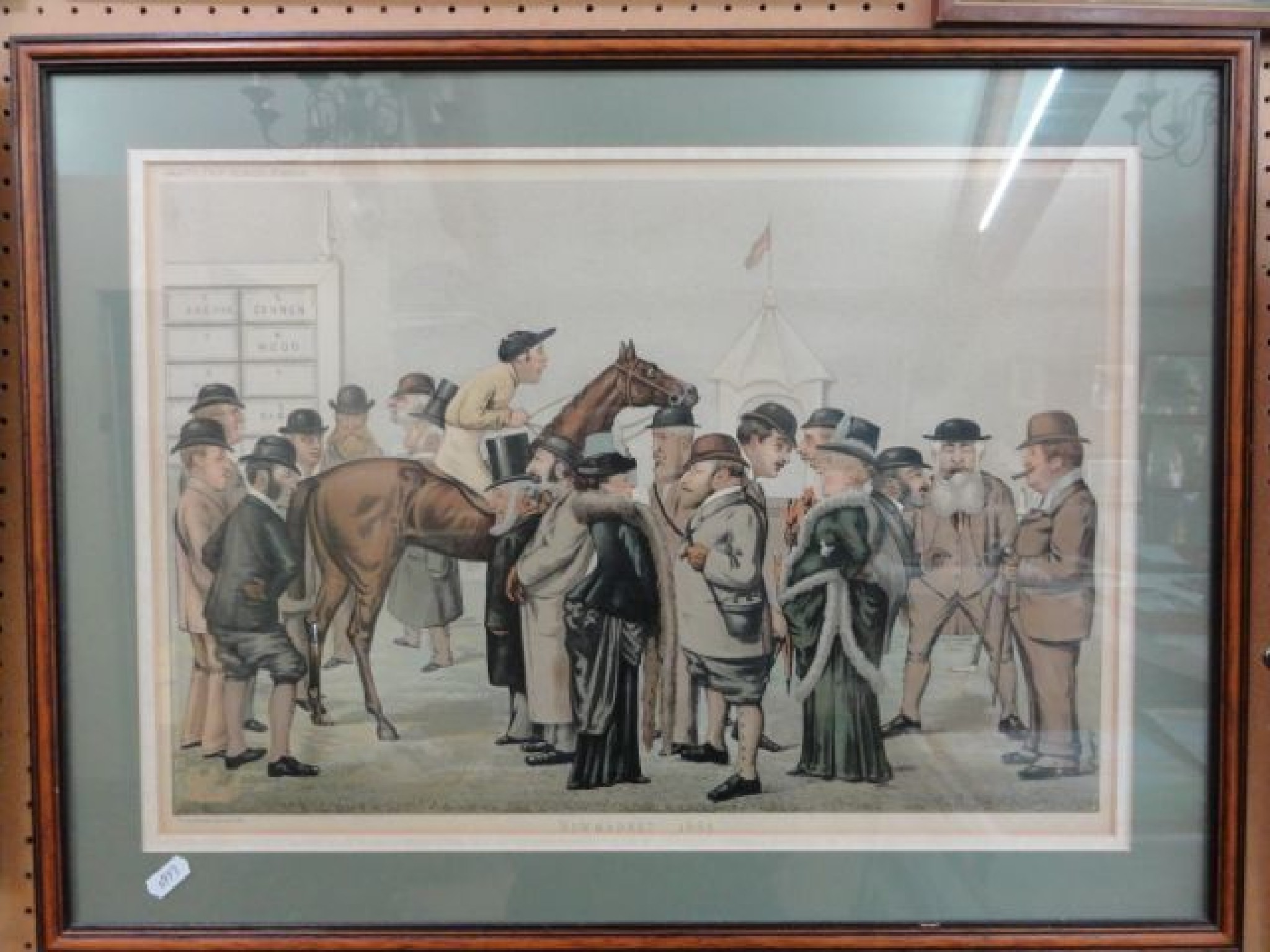 Appraisal: A late th century coloured lithograph showing a scene at