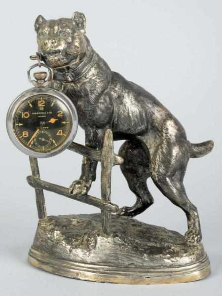 Appraisal: Bulldog Figural Watch Holder Fantastic pose of a bulldog climbing