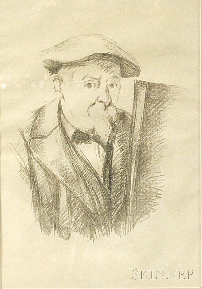 Appraisal: After Paul C zanne French - Self-Portrait No apparent signature