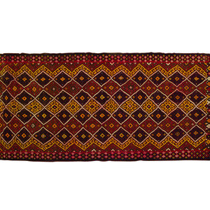 Appraisal: Three Turkish Kilim Wool Rugs th Century The largest red