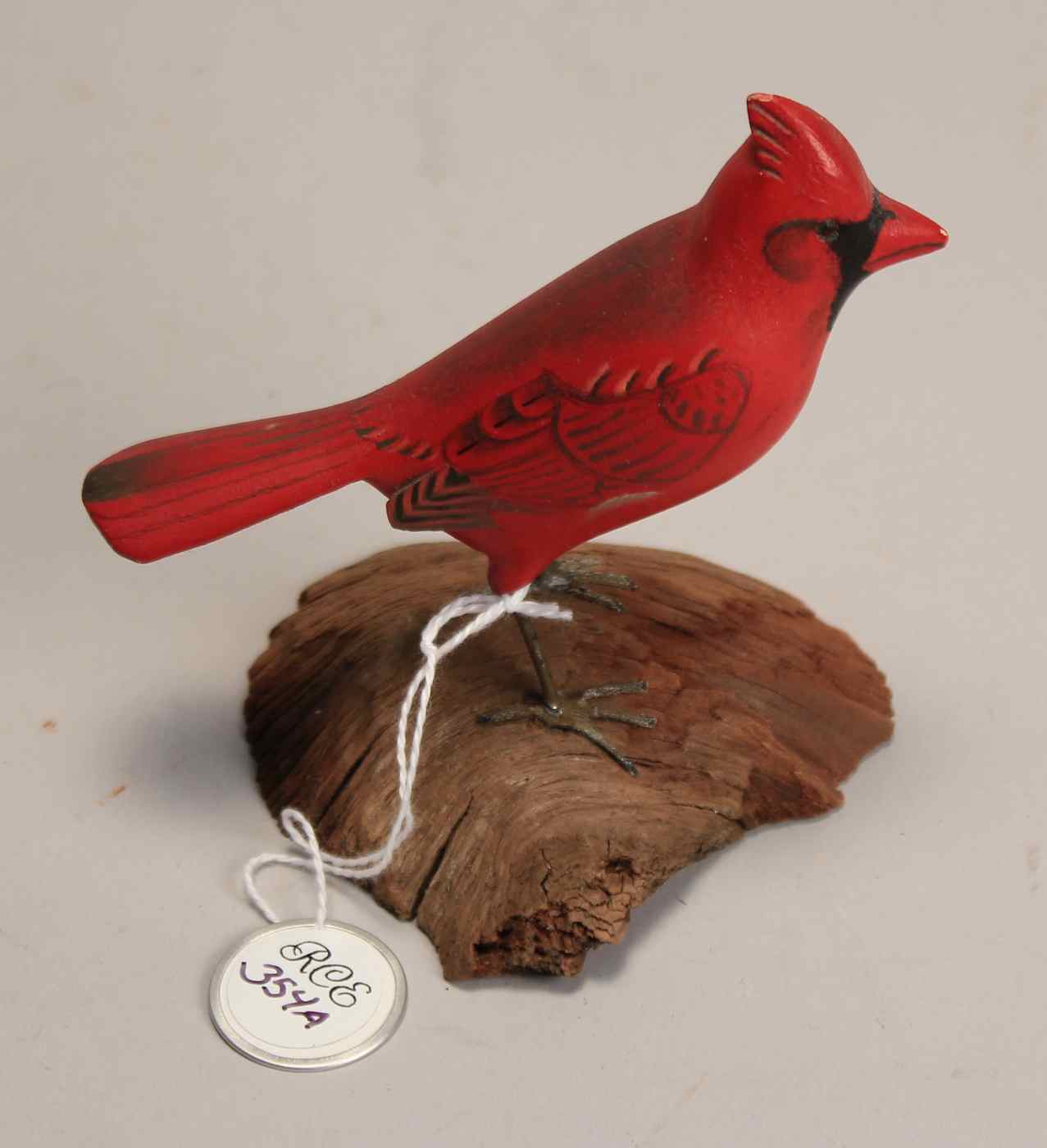 Appraisal: MINIATURE MALE CARDINALBy Robert Morse of Ellsworth Maine Mounted on