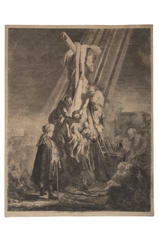 Appraisal: REMBRANDT VAN RIJN The Descent from the Cross Second Plate