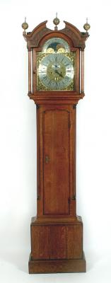 Appraisal: AN OAK EIGHT DAY LONGCASE CLOCK by John Smith Chester