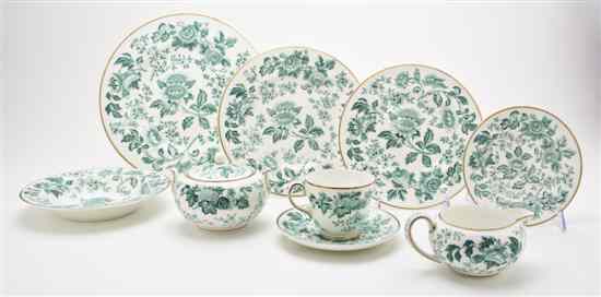 Appraisal: A Wedgwood Partial Dinner Service decorated with flowers on a