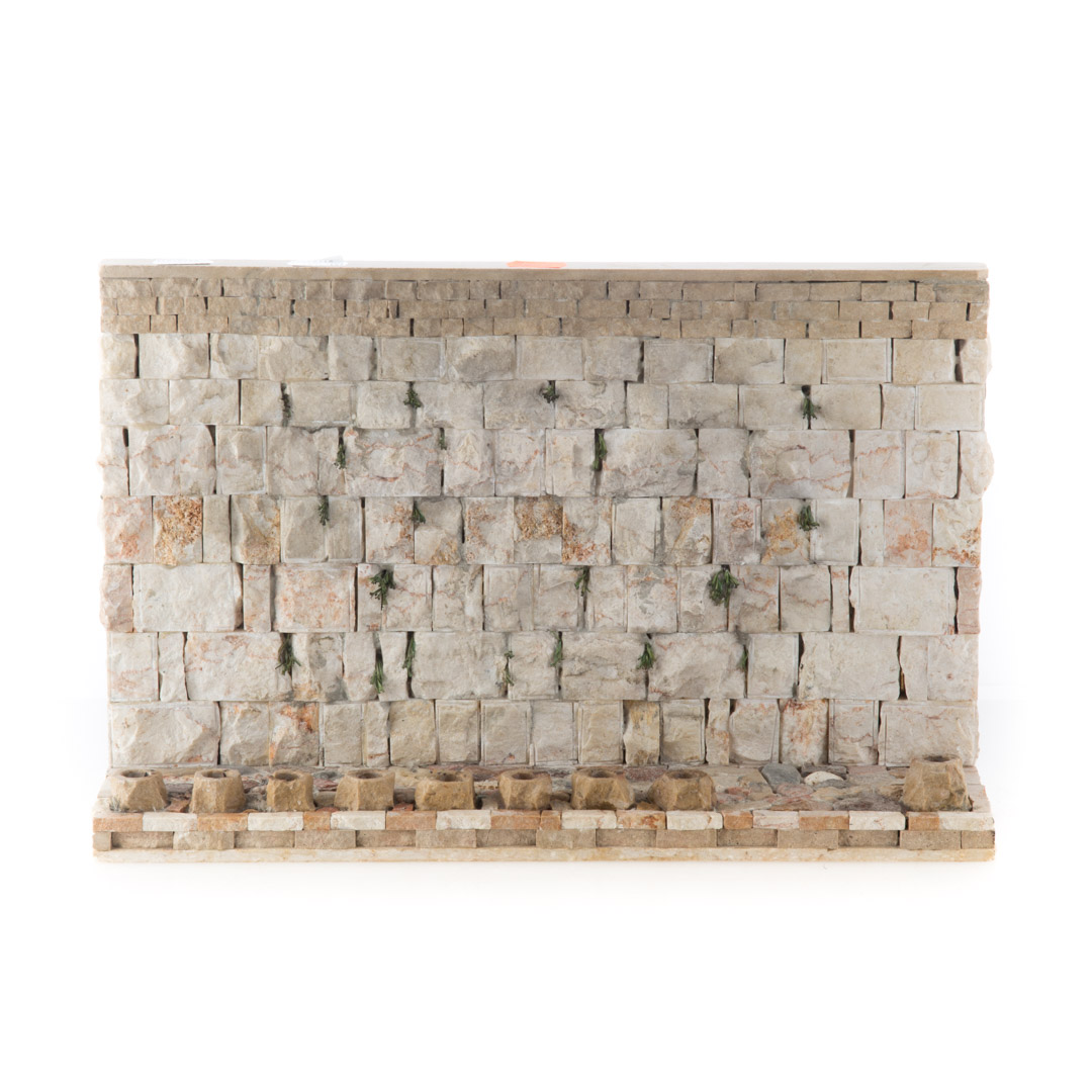 Appraisal: Stone Wailing Wall menorah