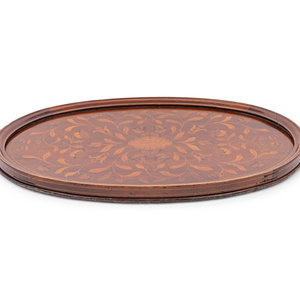 Appraisal: A Dutch Marquetry Serving Tray Late th Early th Century