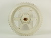 Appraisal: WHEEL - DIA wooden spoked wheel with center hub molded