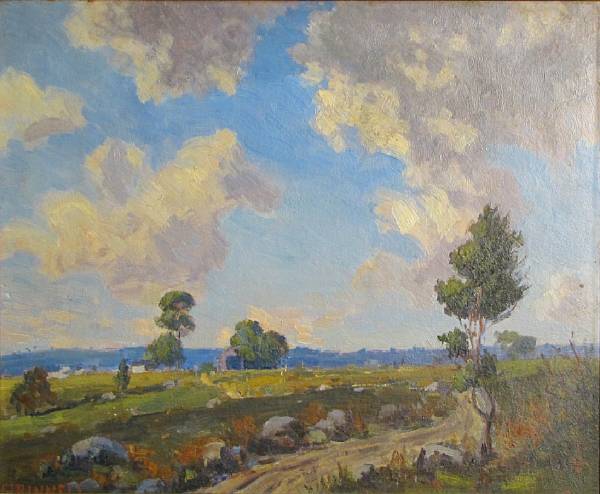 Appraisal: George Victor Grinnell American - September clouds signed 'Grinnell' lower