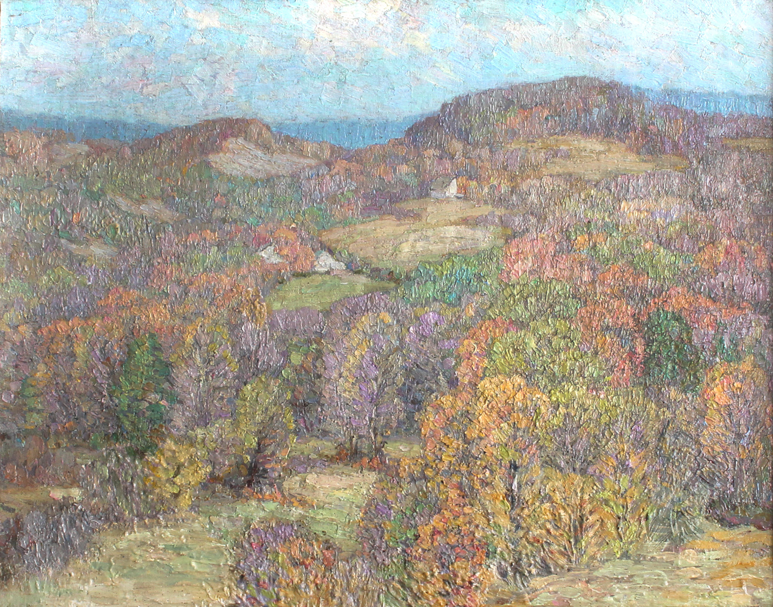 Appraisal: HESS Sara American - Tennessee Hills Oil Canvas '' x