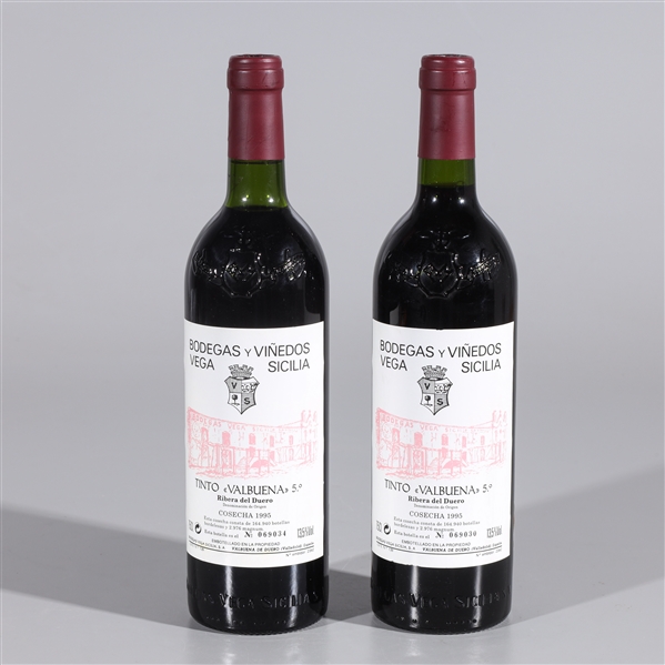 Appraisal: Two bottles of Bodegas y Vinedos Vega Sicilia Tinto Valguena