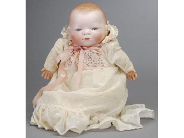 Appraisal: Bye-Lo Baby Germany ca bisque flange head with molded and