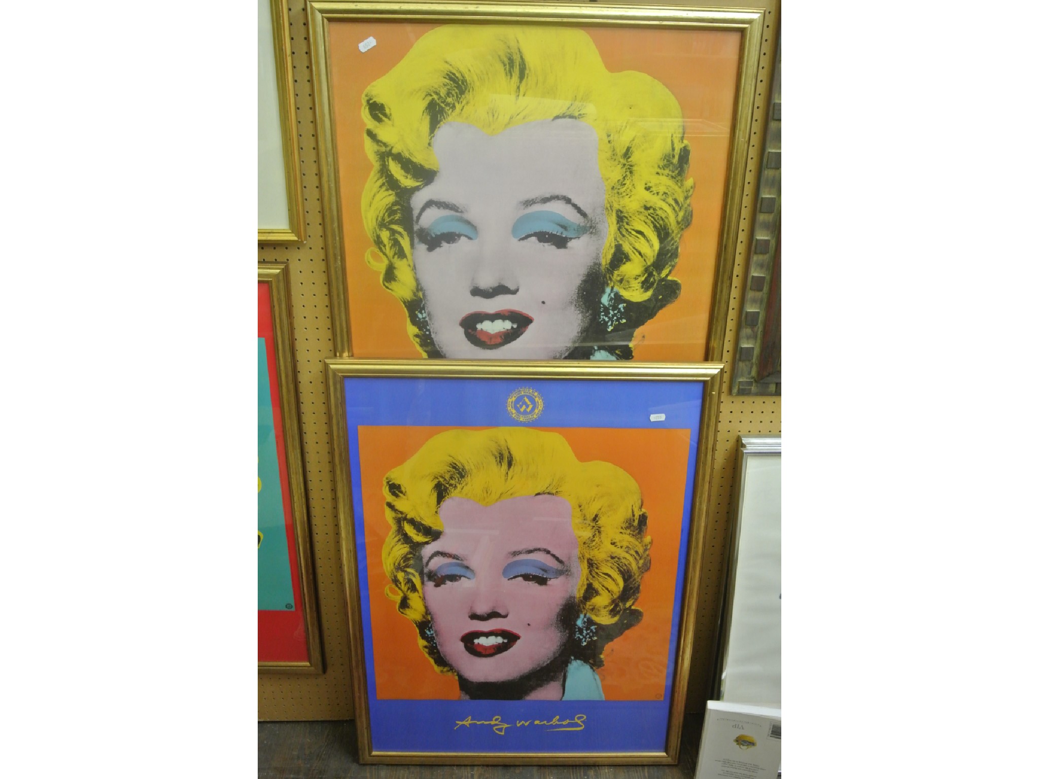 Appraisal: A collection of three coloured prints after Andy Warhol all