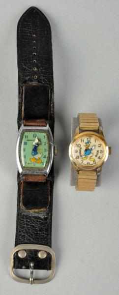 Appraisal: Lot of Walt Disney Donald Duck Wrist Watches Includes one