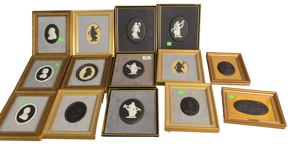 Appraisal: Group of Fourteen Wedgwood Plaques and Medallions to include black