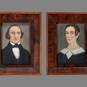 Appraisal: William Matthew Prior American - Pair of Portraits Husband and