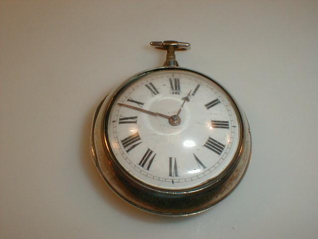 Appraisal: A George III silver pair cased open face pocket watch