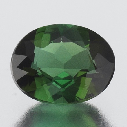 Appraisal: UNMOUNTED OVAL CUT CT GREEN TOURMALINE x Unmounted oval cut