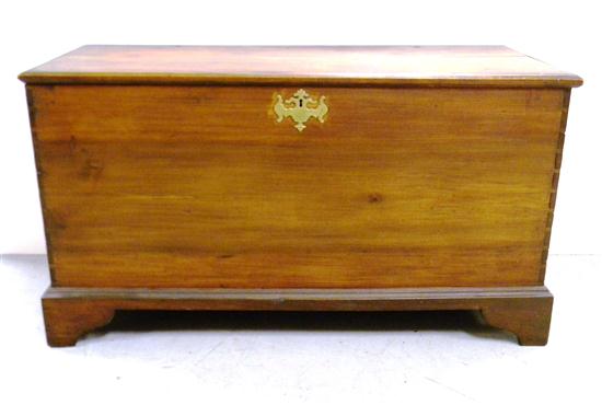 Appraisal: Blanket chest American th th C dovetailed construction lid with